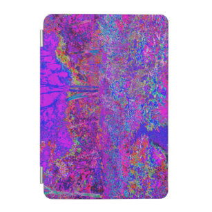 Psychedelic Impressionistic Purple Landscape iPad Mini Cover