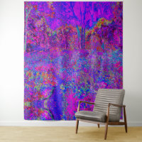 Psychedelic Impressionistic Purple Landscape