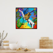 Psychedelic Jazz Poster (Kitchen)