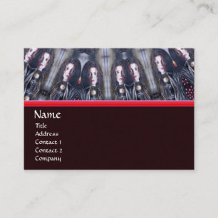 PSYCHEDELIC KALEIDOSCOPE /MYSTIC MEMORIES MONOGRAM BUSINESS CARD