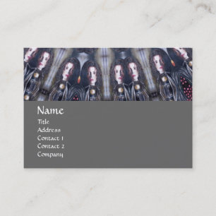 PSYCHEDELIC KALEIDOSCOPE /MYSTIC MEMORIES MONOGRAM BUSINESS CARD