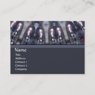 PSYCHEDELIC KALEIDOSCOPE /MYSTIC MEMORIES MONOGRAM BUSINESS CARD