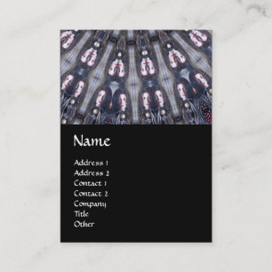 PSYCHEDELIC KALEIDOSCOPE /MYSTIC MEMORIES MONOGRAM BUSINESS CARD