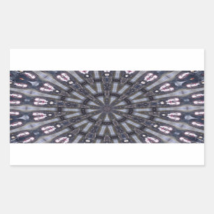 PSYCHEDELIC KALEIDOSCOPE /MYSTIC MEMORIES RECTANGULAR STICKER