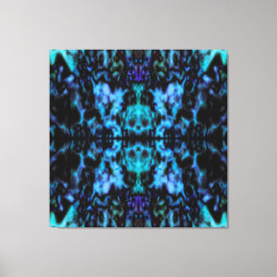 Psychedelic kaleidoscope pattern canvas print