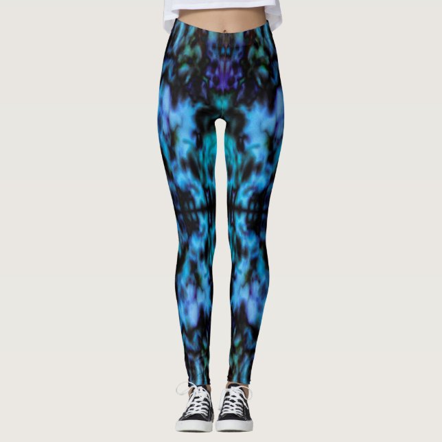Psychedelic kaleidoscope pattern leggings (Front)