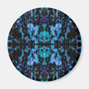 Psychedelic kaleidoscope pattern magnet