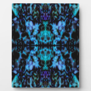 Psychedelic kaleidoscope pattern plaque