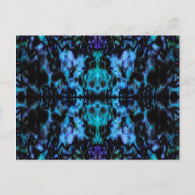 Psychedelic kaleidoscope pattern postcard (Front)
