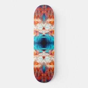 Psychedelic kaleidoscope pattern skateboard