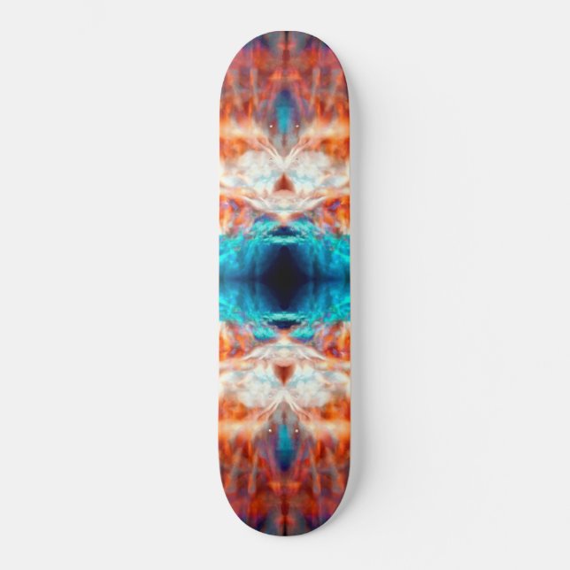 Psychedelic kaleidoscope pattern skateboard (Front)