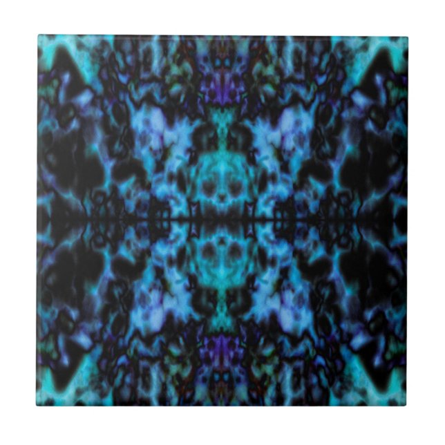 Psychedelic kaleidoscope pattern tile (Front)