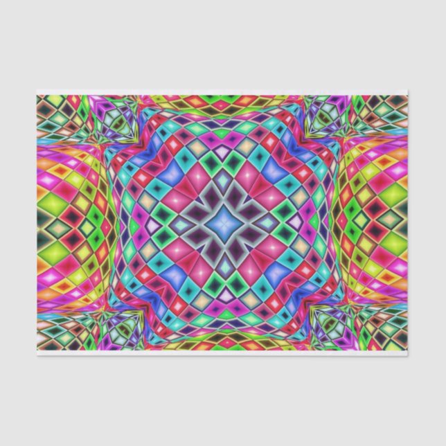 psychedelic kaleidoscope tissue paper (Front)
