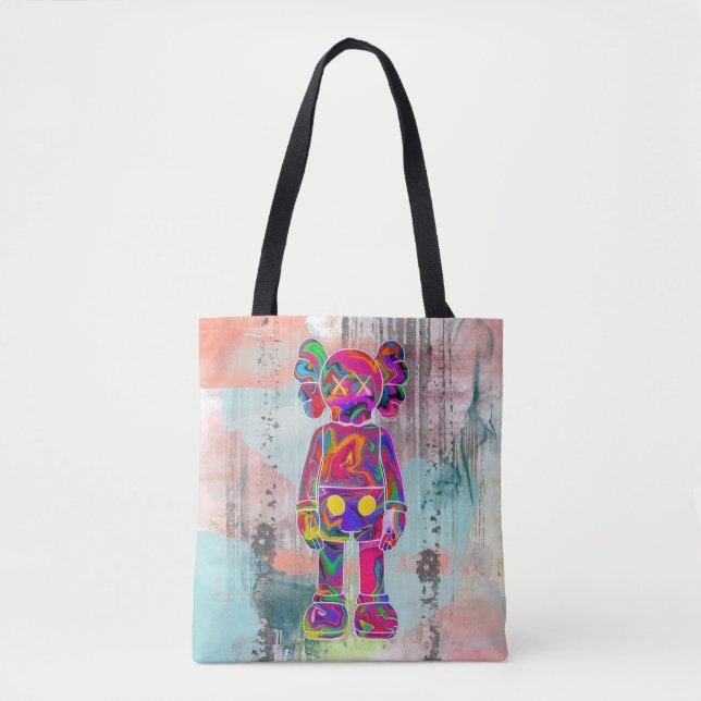 Psychedelic Kaw Tote Bag (Front)