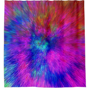 Psychedelic Kersplash...... Shower Curtain