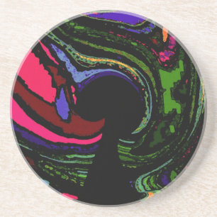 Psychedelic Keyhole  Coasters