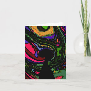 Psychedelic Keyhole Thank You Card