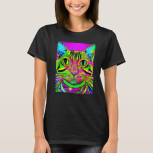 Psychedelic Kitty Kitten In Cat Style 1 T-Shirt