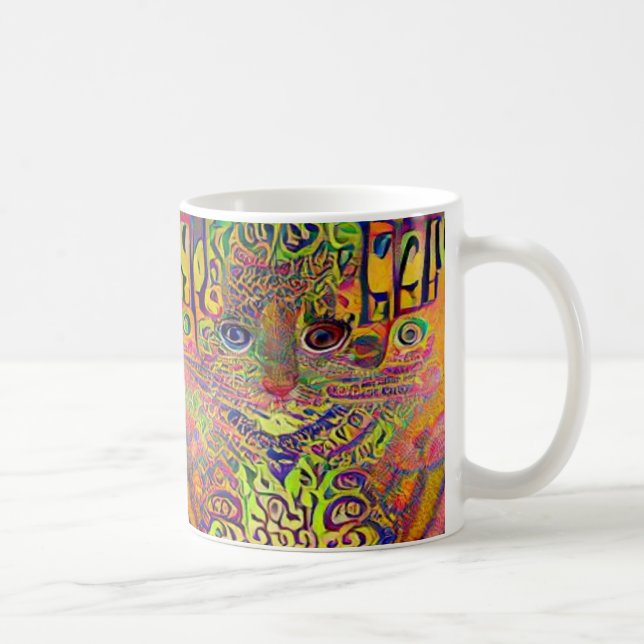 psychedelic kool kats 19 coffee mug (Right)