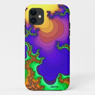 Psychedelic Lava Flow Fractal iPhone Case