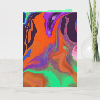 Psychedelic Light Show Birthday Card