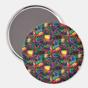 Psychedelic Lilies.... Magnet