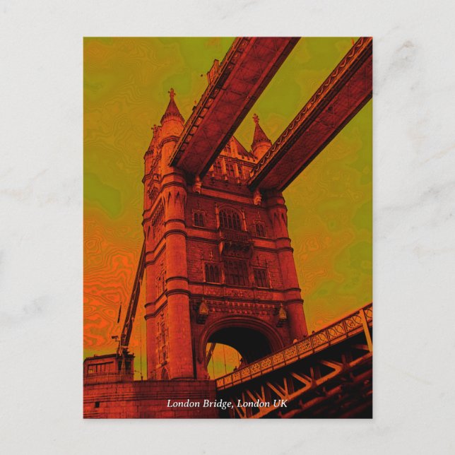 Psychedelic London Bridge Postcard (Front)