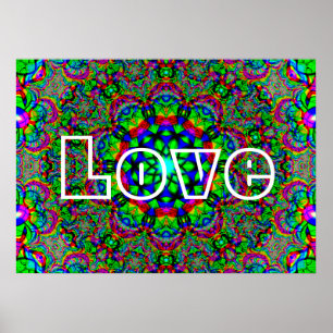 Psychedelic Love Poster