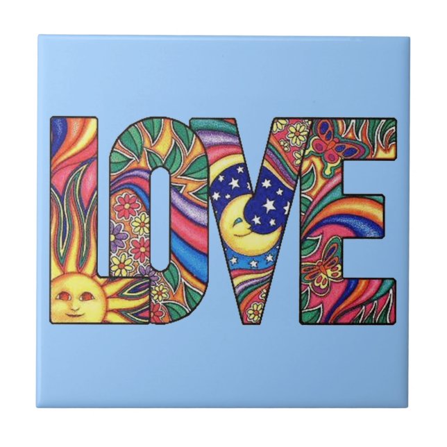 Psychedelic Love Tile (Front)