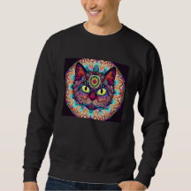 Psychedelic Mandala Cat