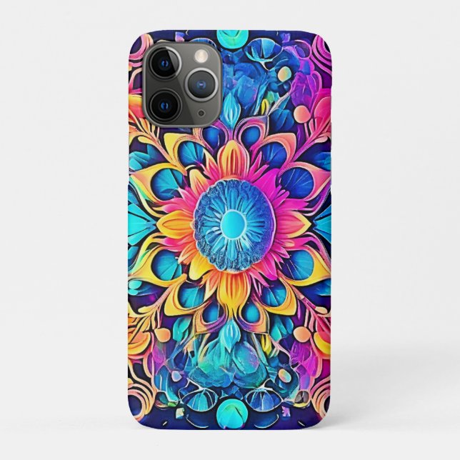 Psychedelic Mandala Design Case-Mate iPhone Case (Back)
