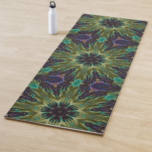 Psychedelic Mandala Retro Hippie Trippy Boho Chic Yoga Mat
