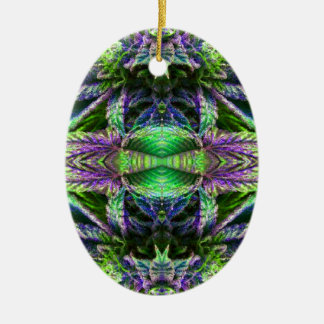 Psychedelic Marijuana Ceramic Tree Decoration
