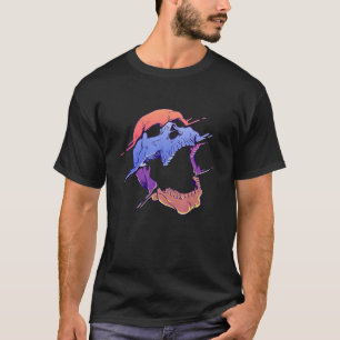 Psychedelic Melting Skull Magic Mushroom Trippy Ra T-Shirt