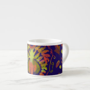 Psychedelic Mirror Symmetry Abstract Art Espresso Cup