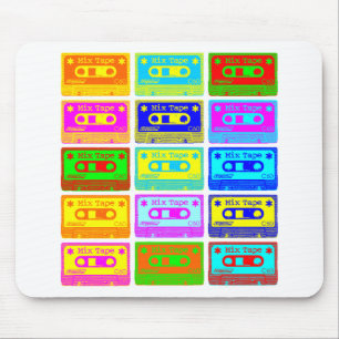Psychedelic Mix Tape Mouse Mat