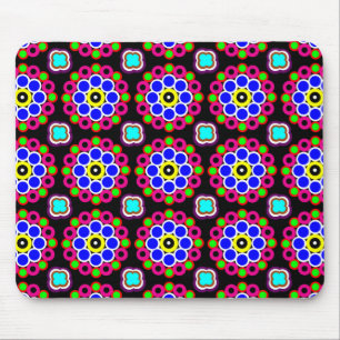 Psychedelic Modern Persian Rug Pattern Mouse Mat