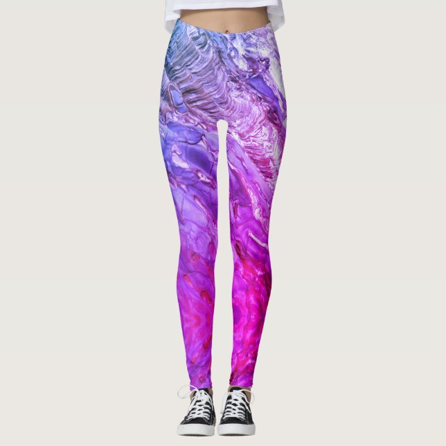 Psychedelic Moonscape Leggings (Front)