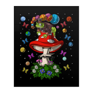 Psychedelic Mushroom Frog Acrylic Print