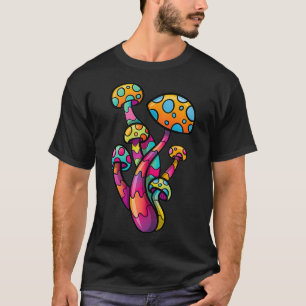 Psychedelic Mushroom Lover Gift Trance House Rave T-Shirt