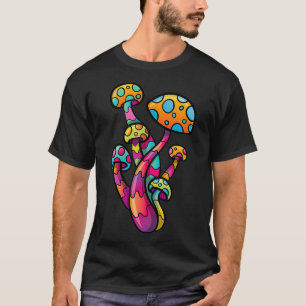Psychedelic Mushroom Lover Trance House Rave Party T-Shirt