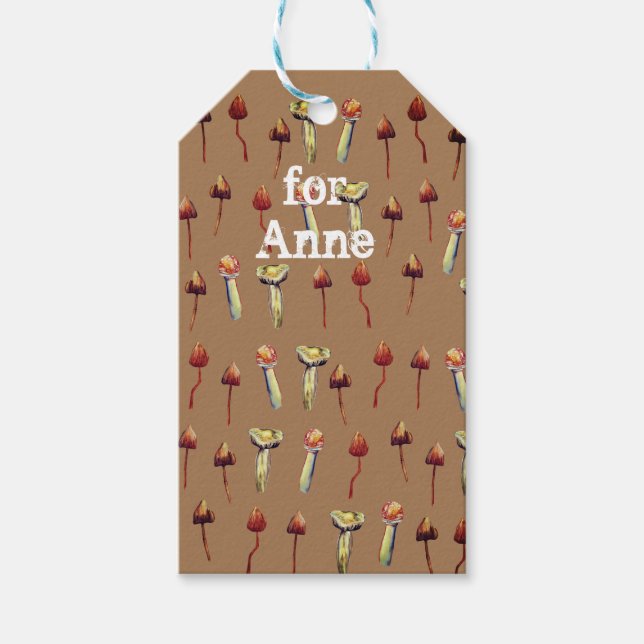 Psychedelic Mushrooms Gift Tags (Front)