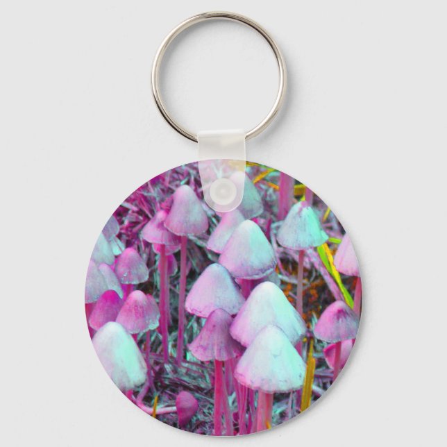 Psychedelic Mushrooms Key Ring (Front)