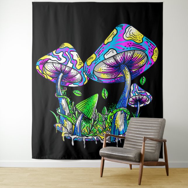 Psychedelic Mushrooms  Tapestry (In Situ)