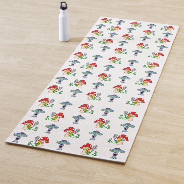 Psychedelic Mushrooms Yoga Mat (In Situ)