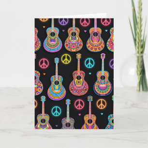 Psychedelic Music Birthday Card