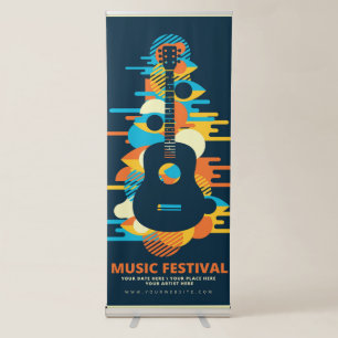 Psychedelic Music Concert Retractable Banner