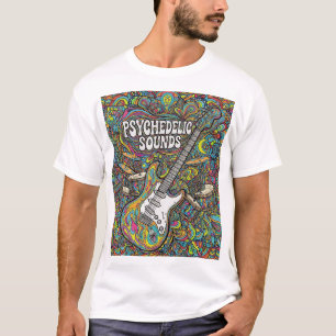 Psychedelic Music Vibes Retro Graphic T-Shirt, Tri T-Shirt