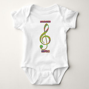 Psychedelic Musicpsychedelic, psychedelia, hippie, Baby Bodysuit