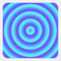 Psychedelic Neon Blue Circles